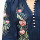 Blouse with hand embroidery 'Lace flowers 2' elegant blouse. Blouses. KVITKA. Online shopping on My Livemaster.  Фото №2