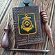 Passport cover made of leather with embossed Northern Fleet of the Russian Navy. Passport cover. CrazyLeatherGoods. Online shopping on My Livemaster.  Фото №2
