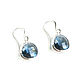 Order Dark blue earrings with pendants 'Sea peony' earrings 2022. Irina Moro. Livemaster. . Earrings Фото №3