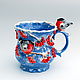 Order Tazas y tazas: Los pinzones reales. Mila. Livemaster. . Mugs and cups Фото №3