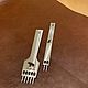 Set of small punches for leather with a step of 4 mm, 2-5 teeth. Leather Tools. buffalo-goods. My Livemaster. Фото №4