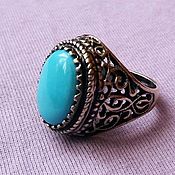 Винтаж handmade. Livemaster - original item A turquoise ring. Handmade.