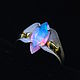 Ring 'Orchid' with opal, Rings, Moscow,  Фото №1