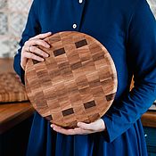 Тарелка деревянная дубовая 30 см