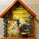Ключница " Домовой читает сказки". Ключницы настенные. Magic Owl. Ярмарка Мастеров.  Фото №5