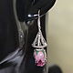 Lampwork earrings with half-bloomed rose buds. Earrings. lawanda. Online shopping on My Livemaster.  Фото №2