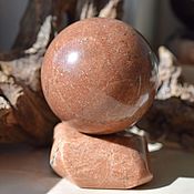 Фен-шуй и эзотерика handmade. Livemaster - original item Peach-colored microcline ball, 94 mm. Handmade.