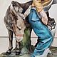 Figurine 'the Blacksmith and the boy' Capodimonte Tyche 60-gg. Vintage statuettes. Lesica. My Livemaster. Фото №4