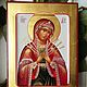 softener of evil hearts . Icon Of The Theotokos. Icons. Peterburgskaya ikona.. Ярмарка Мастеров.  Фото №6