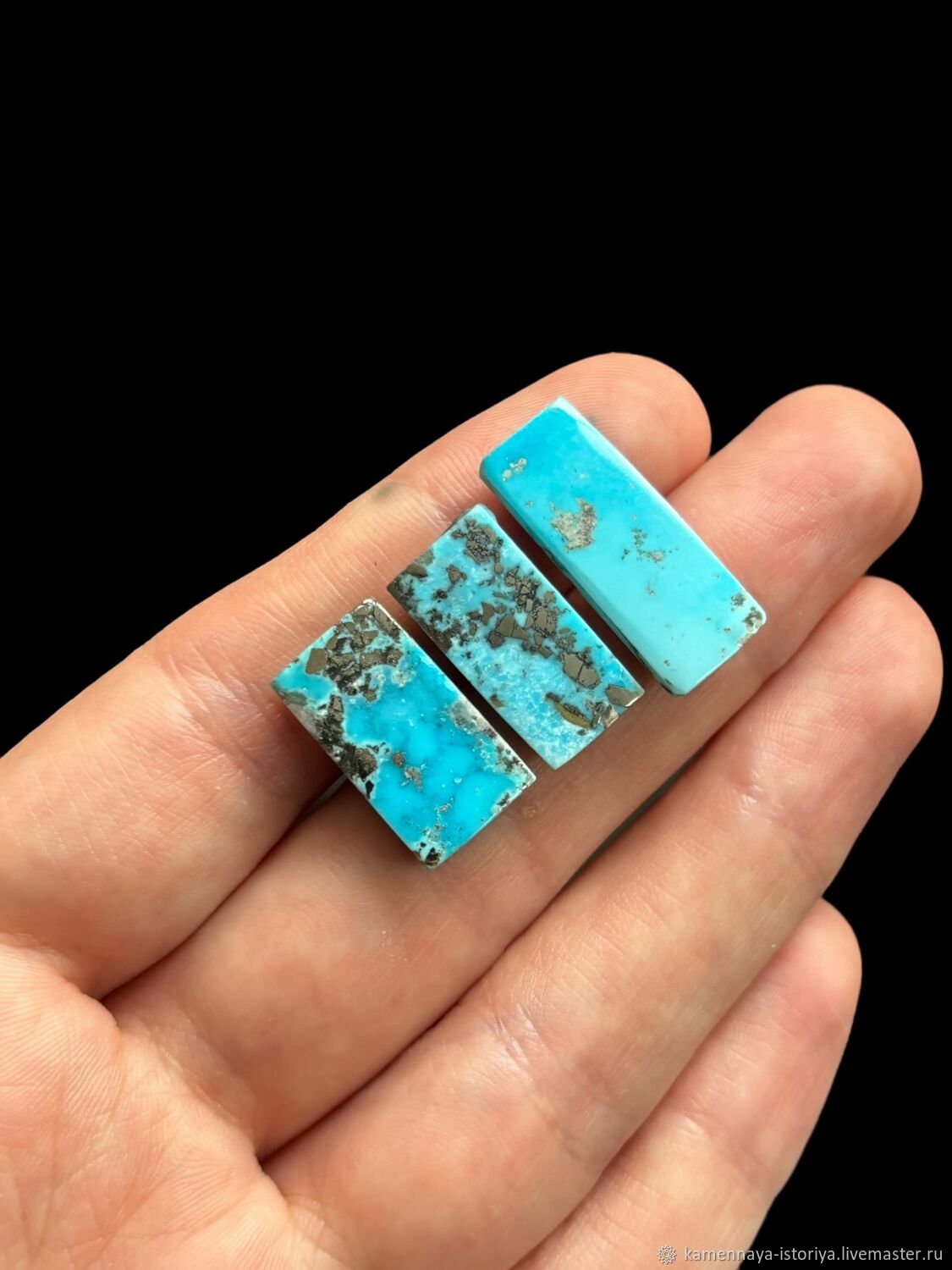 241 Кабошон, Набор Бирюза Иранская в интернет-магазине Ярмарка Мастеров по цене 2500 ₽ – WX24SRU | Кабошоны, Москва - доставка по России