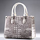 Women's bag made of genuine Siamese crocodile leather IMA0622WE1. Classic Bag. CrocShop. Online shopping on My Livemaster.  Фото №2