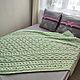 Plaid bedspread made of plush yarn A gift for the new year. Bedspreads. komarovanata. My Livemaster. Фото №4