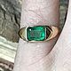 Order 1,69 ct Natural Emerald 585 Handmade Gold Ring. Bauroom - vedic jewelry & gemstones (bauroom). Livemaster. . Rings Фото №3