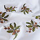 Tablecloth with embroidery `Oak branch`. 
`Sulkin house` embroidery workshop