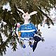 Toy Interior Bunny. Christmas tree toy, rabbit. The Year of the Rabbit, the hare. Toys. Anastasiya Kosenchuk. Online shopping on My Livemaster.  Фото №2