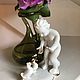 The figure of a 'Putti with ducks', porcelain, handmade, Germany, Vintage statuettes, Arnhem,  Фото №1