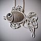 Pendant from the skin of White fish. The decoration made of genuine leather, Pendants, Lesnoj,  Фото №1