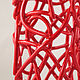 Red openwork vase h 35 cm. Vases. Elena Zaychenko - Lenzay Ceramics. Online shopping on My Livemaster.  Фото №2
