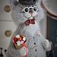 Mr. CAT. Stuffed Toys. Knitted toys Olga Bessogonova. My Livemaster. Фото №5
