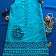 Summer linen dress 'Turquoise'. Dresses. Shop Tatiana Panova. Online shopping on My Livemaster.  Фото №2