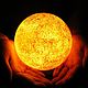 Оранжевый Светильник - Солнце 15 см, оригинальный подарок астроному. Ночники. Lampa-la-luna. Интернет-магазин Ярмарка Мастеров.  Фото №2