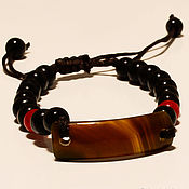 Double bracelet made of sodalite and shungite