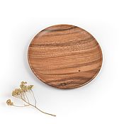 Посуда handmade. Livemaster - original item Plate wooden round acacia D20. Wooden plate. Art.2094. Handmade.