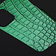 Чехол на любую модель iPhone/Samsung/Sony/Honor из кожи крокодила. Чехол. CrocShop товары из экзотической кожи. Ярмарка Мастеров.  Фото №4