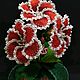 Цветок Глоксиния. Высота цветка вместе с горшком 30 см. Цветы. Цветы из бисера. Интернет-магазин Ярмарка Мастеров.  Фото №2
