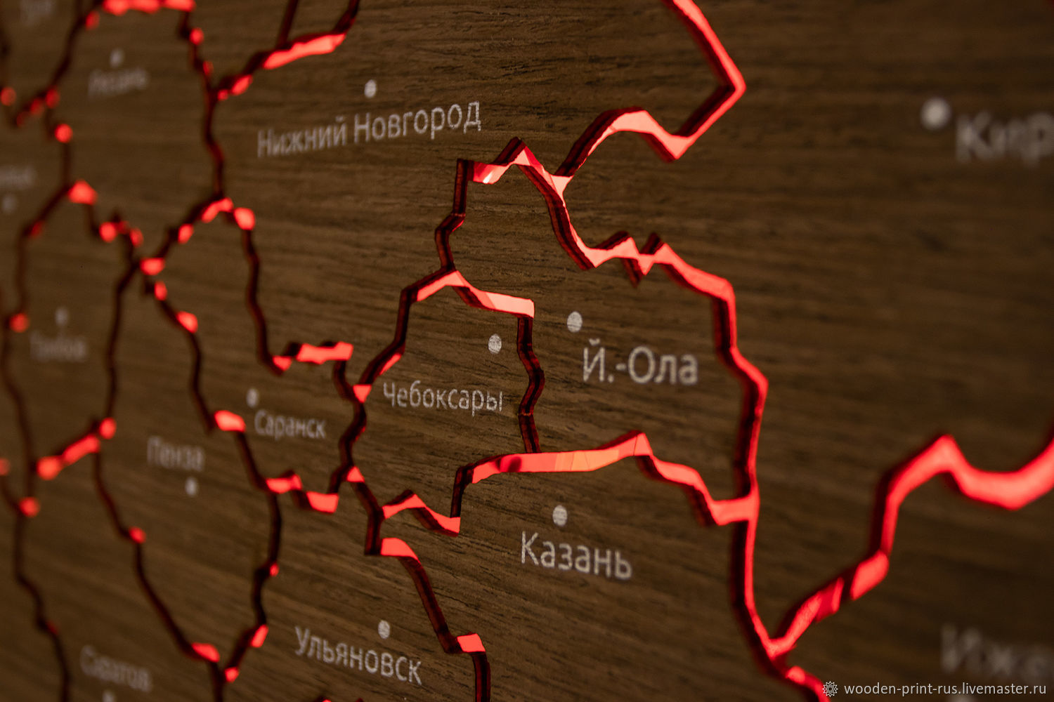 Деревянная карта России из Дуба 21S серии Elite – заказать на Ярмарке ...