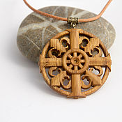 Украшения handmade. Livemaster - original item The pendant is a Gothic cross made of oak wood. Handmade.