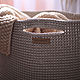 Knitted basket and knitted carpet, ice-cream. Basket. Ira Pugach (pompon). My Livemaster. Фото №6
