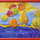 ''Fruit bright, still life, apples, bananas, pear, orange. Pictures. Art with love (anng). Online shopping on My Livemaster.  Фото №2