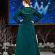 Order A warm long dress in the Slavic style 'Tsarevna'. Fehustyle Northern Gods Magic (slavartel). Livemaster. . Dresses Фото №3