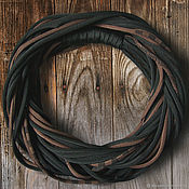 Украшения handmade. Livemaster - original item Nigrum knitted scarf-necklace. Handmade.