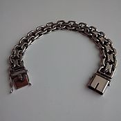 Украшения handmade. Livemaster - original item Double anchor braided bracelet with silver hinged box. Handmade.