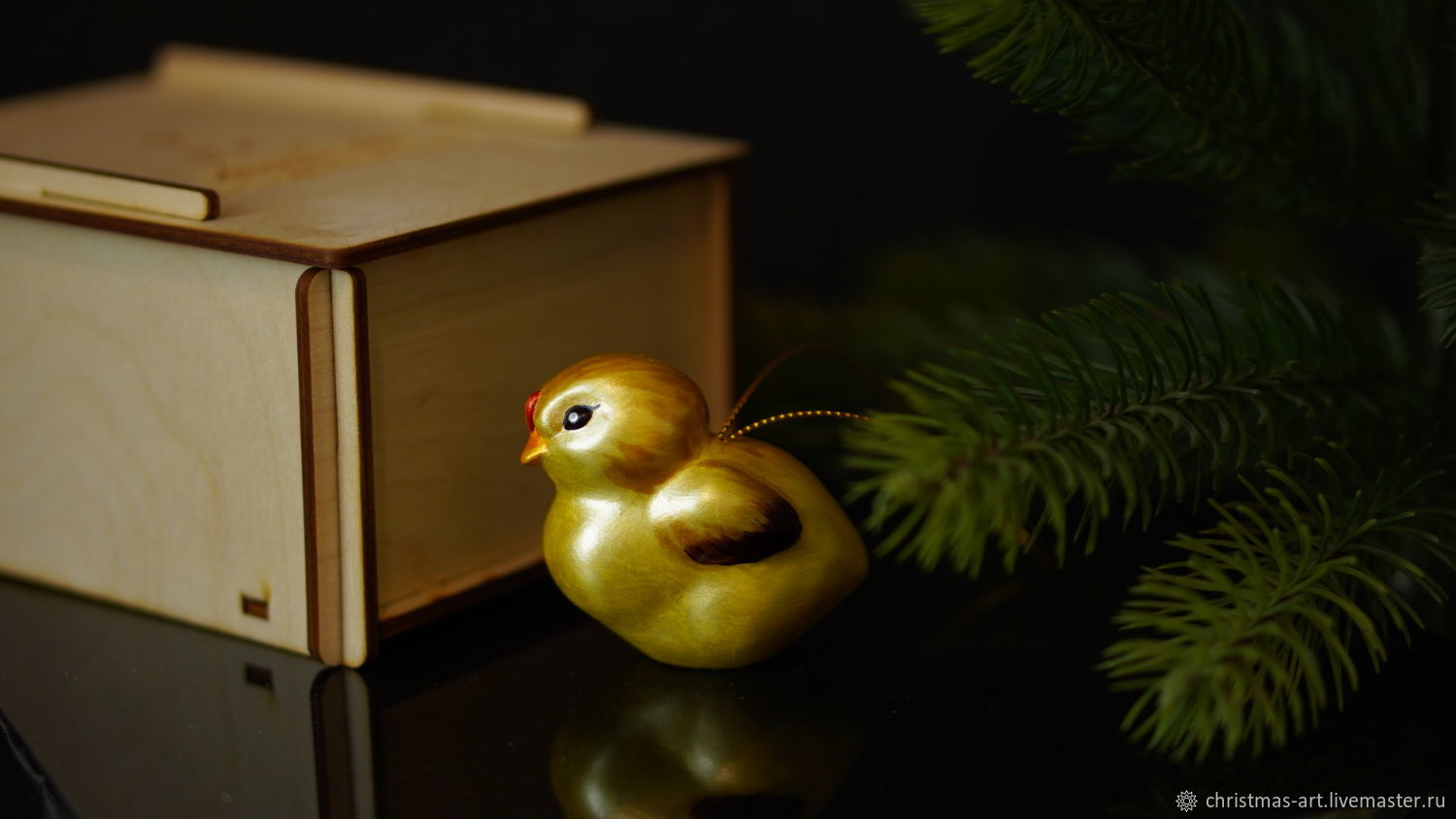 Porcelain Christmas tree toy Christmas tree toy, Chick in egg, Christmas decorations, Moscow,  Фото №1
