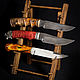 Foldable stand for fixed knives made of oak, Knives, Vorsma,  Фото №1