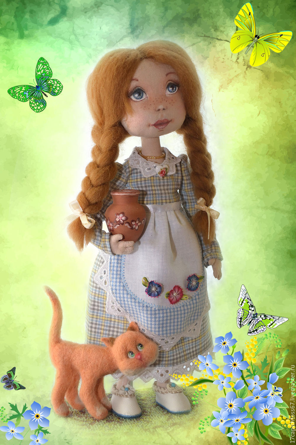 Авторская кукла Рыжая хозяюшка в интернет-магазине на Ярмарке Мастеров ...
