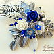 Brooch 'Blue'. Brooches. Red Rose. Online shopping on My Livemaster.  Фото №2