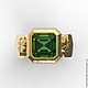Ring 'Clover luck' gold 585, emerald. Ring. Jewelry Laboratory Alter Ego. Online shopping on My Livemaster.  Фото №2