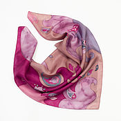 Аксессуары handmade. Livemaster - original item Silk neckerchief. Batik. Hand painted. Handmade.