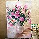 Order Pattern:Rose bouquet in a vase. OMA-EVA. Livemaster. . Pictures Фото №3