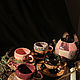 Розовый кварц сервиз большой керамический набор посуды из глины. Сервизы. LAMA - Красивая посуда. Ярмарка Мастеров.  Фото №4