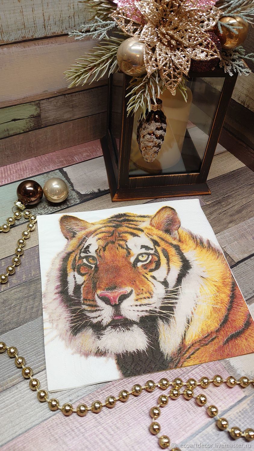 Салфетка тигр Символ года 2022 тигренок в интернет-магазине Ярмарка ...