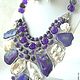 Order Necklace and Earrings - purple amethyst, pearl, mother of pearl, agate beads. Dorida's Gems (Dorida-s-gems). Livemaster. . Necklace Фото №3
