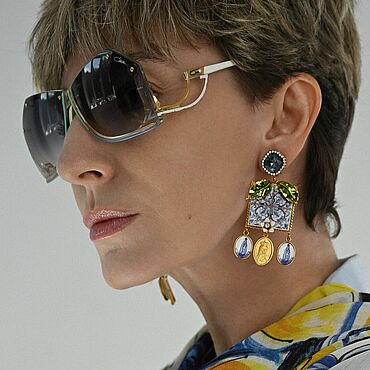 Винтаж ручной работы. Ярмарка Мастеров - ручная работа Винтаж: Клипсы Dolce Gabbana. Handmade.