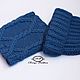 Order Cap and LIC ' color of the sky'. Ksenya Pashkova Knitted clothes k_p. Livemaster. . Headwear Sets Фото №3