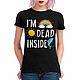 Cotton T-shirt 'I'm Dead Inside'. T-shirts and undershirts for men. Dreamshirts. Online shopping on My Livemaster.  Фото №2
