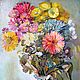 Painting 70h50 cm Canvas oil Bright flowers Bouquet, Pictures, Dimitrovgrad,  Фото №1